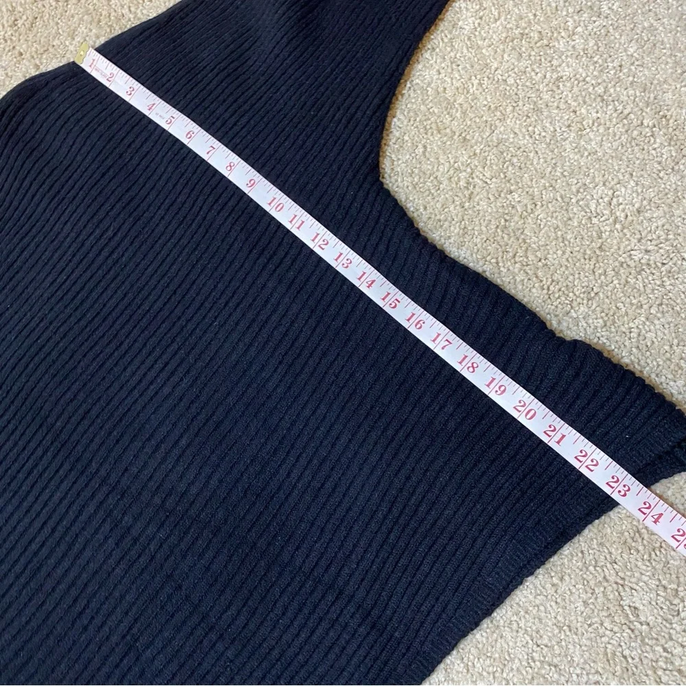 Anthropologie Oversized Slouchy Knit Pullover Sweater Chunky Asymmetric Size XL - Picture 6 of 9